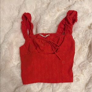 Urban Outfitters Scarlet Eyelet Tank Top